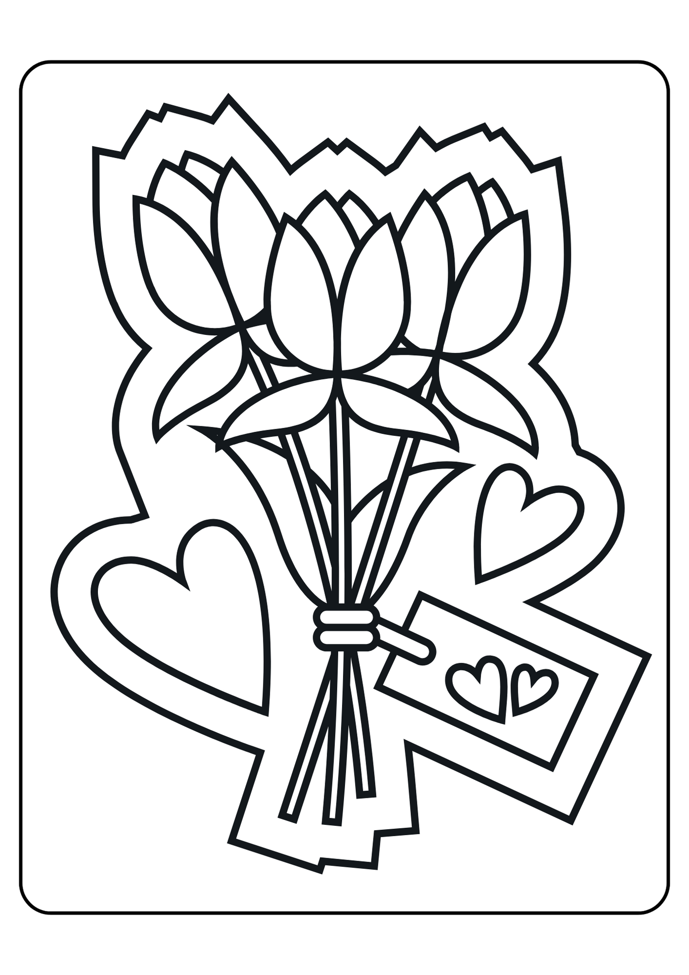 Valentine's Color Book