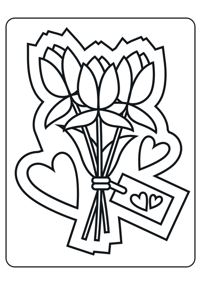 Valentine's Color Book