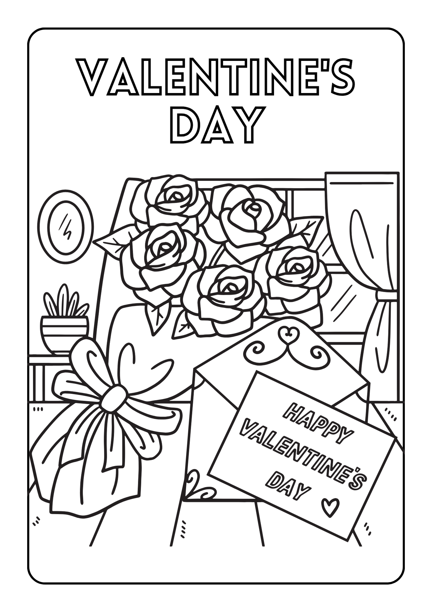 Valentine's Color Book