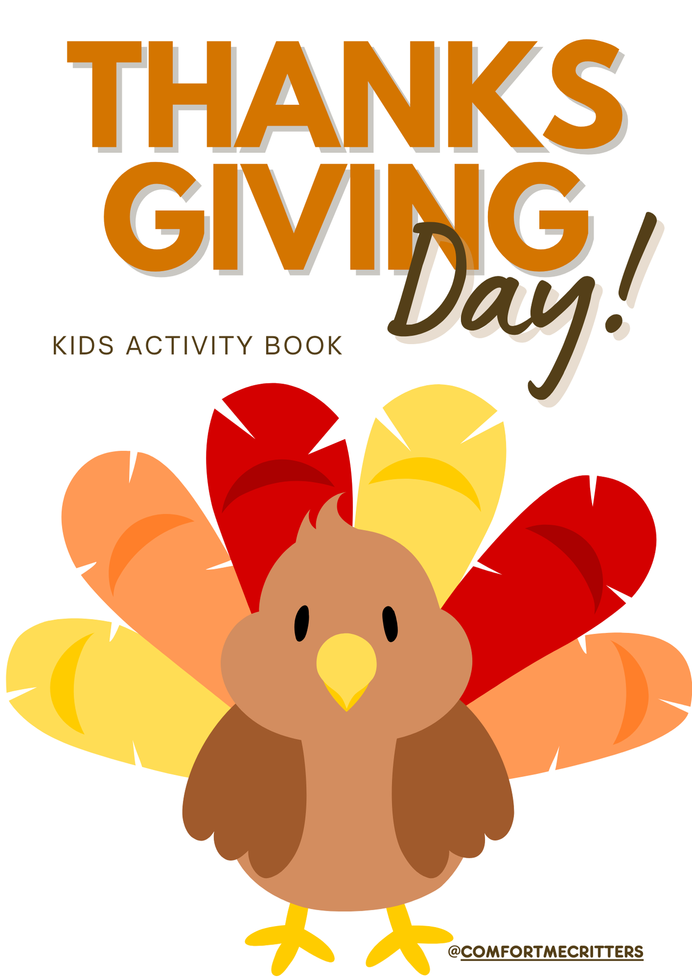 Thanksgiving Kids Activity Book